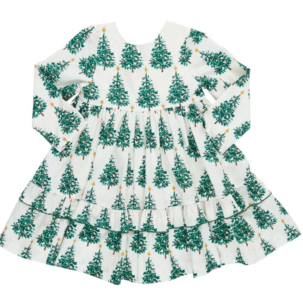 Pink Chicken Girls Spencer Dress - Festive Forest | Size 4Y